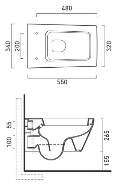 Унитаз подвесной Catalano Star 55
