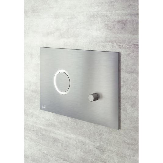 Кнопка смыва AlcaPlast Flat STING-INOX нержавеющая сталь