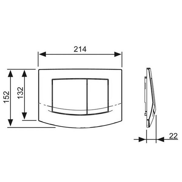 Кнопка смыва Tece Ambia 9240200 белая
