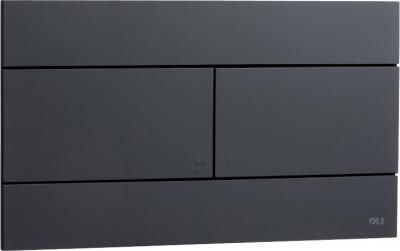 Кнопка смыва Oli Slim 25.5х0.6х15 для инсталляции, пластик, цвет Черный (CG23000886040)