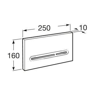 Кнопка смыва Roca PL5 890099005 белый/хром матовый