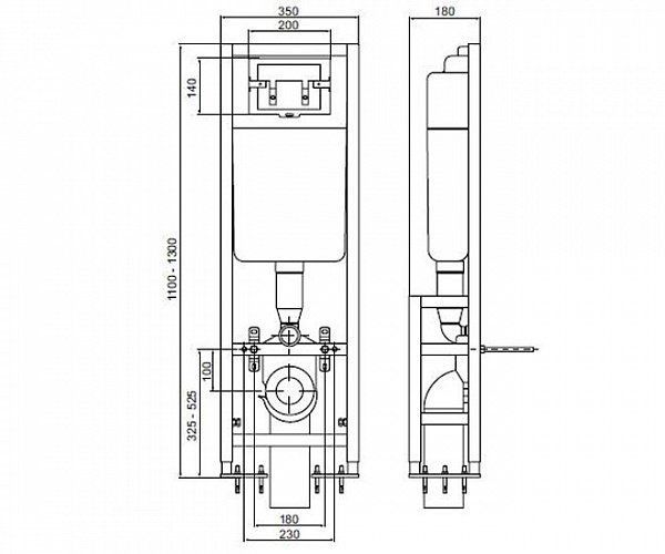 Система инсталляции для унитазов Ideal Standard W370767