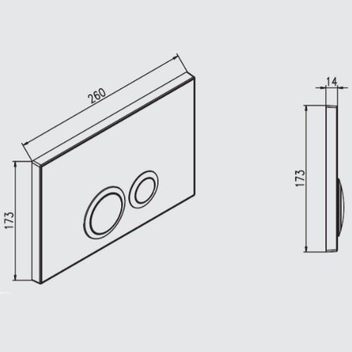 Кнопка смыва Jomo Elegance 167-29001180-00 белый матовый