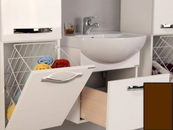 Тумба с раковиной Aquaton Ария 1A140301AA430 50 темно-коричневый