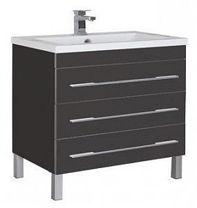 Тумба под раковину Aquanet Верона 00178473 90 черная