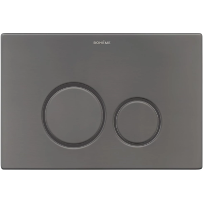 Кнопка смыва Boheme 649-GM для инсталляции, графит матовый