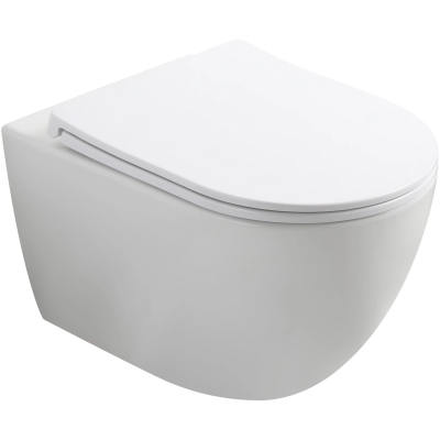 Унитаз подвесной Vincea Globo VT1-74T безободковый, торнадо, с сиденьем микролифт, белый