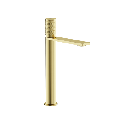 Смеситель для раковины высокий SANCOS Nexus, брашированное золото, PVD покрытие,  SC9012BG