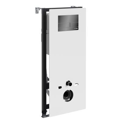 Система инсталляции для подвесных унитазов WasserKRAFT Abens 20TLT.010.ME.WH.PB04 белый, черный глянец