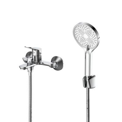 Смеситель для ванны с душем DQ Leipzig короткий излив хром (DA1763201)