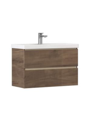 Тумба под раковину Velvex Mondi 800-0-2 (Madera Classica Slim) навесная акация темная (308 акация темная)