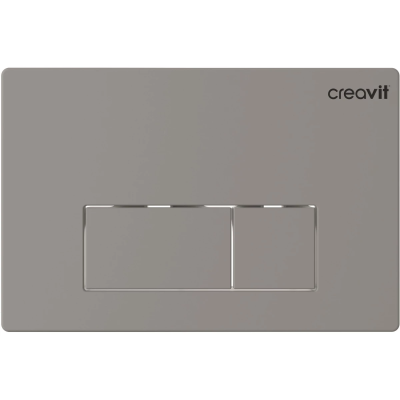 Кнопка смыва Creavit Arc GP8002.00 для инсталляции, серый матовый