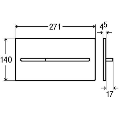 Кнопка смыва Viega Visign for More 104 598464 хром матовый