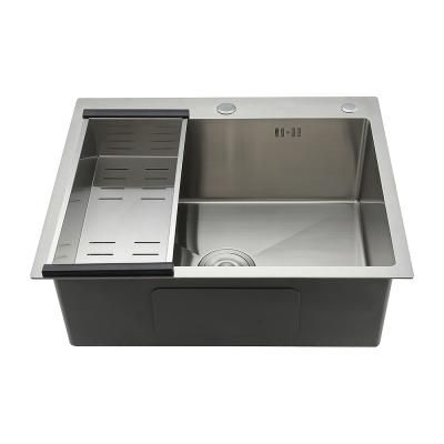 Мойка кухонная с коландером Gappo GS6050 60х50 сатин