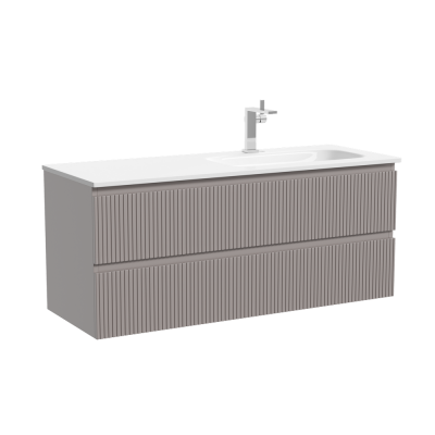 Тумба подвесная SANCOS Snob R правая 1195х445х500, c двумя ящиками оснащенными доводчиками, Doha Soft, SNR120RSM