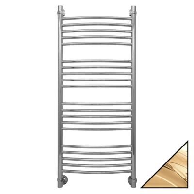 Полотенцесушитель водяной Сунержа Богема 1200x500 золото прямой, с дополнительной перемычкой