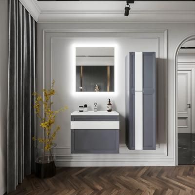 Комплект мебели для ванной Бриклаер БЕРЛИН 70SB, оникс серый