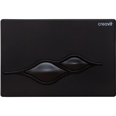 Кнопка смыва Creavit Ufo GP100202 для инсталляции, черный глянец
