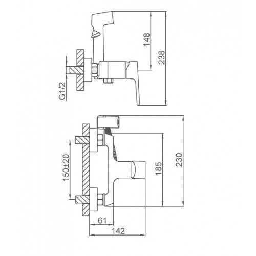 Смеситель Frap F2NB07PL1-SM6 черный