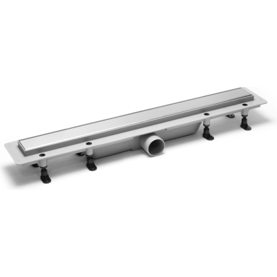 Душевой трап (лоток) PlastBrno Design 4 SZA4550 54,3 см, с решеткой, 2 в 1 под плитку, нержавеющая сталь