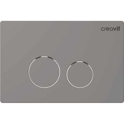 Кнопка смыва Creavit Terra GP9002.00 для инсталляции, серый матовый