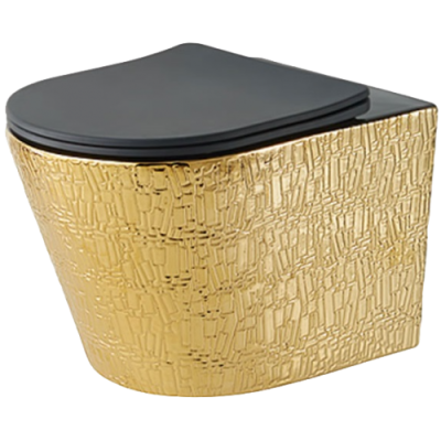 Унитаз Vincea Piatti VT1-11G1B (подвесной) золото/черный