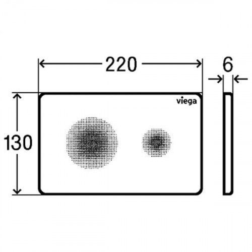 Кнопка смыва Viega Visign for More 205 774363 черный