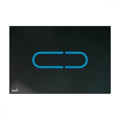 Кнопка смыва AlcaPlast NIGHT LIGHT-1-SLIM бесконтактная, черный