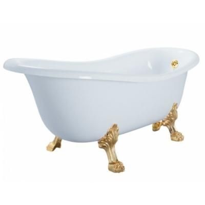 Ванна из искусственного камня Migliore Milady 26240 185х82 белый/золото