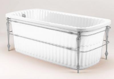 Ванна акриловая Migliori Olivia Console ML.OLV-40.102.BI.CR 174х83 белая, хром