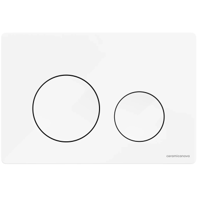 Кнопка смыва Ceramica Nova Balance Circle CN12-001W для инсталляции, белый глянец
