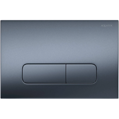 Кнопка смыва Aquatek PNS-0000009 для инсталляции, оружейная сталь матовый
