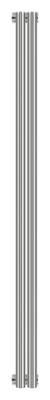 Дизайн-радиатор Сунержа Эстет 1200х97 хром (2 секции) водяной