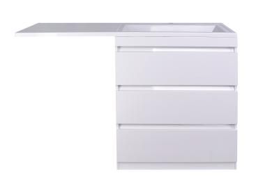 Тумба напольная "Даллас 150", 3 ящика, Люкс белая, PLUS Style Line СС-00002305