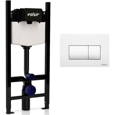 Система инсталляции с кнопкой смыва Valsir KIT P1 WM VS0853202 белый матовый