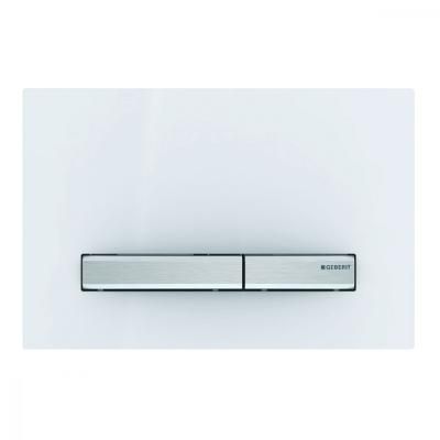 Кнопка смыва Geberit Sigma 50 115.788.11.2  белый/сталь