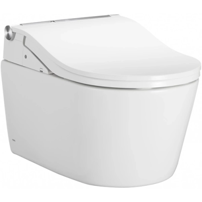 Электронный унитаз-биде подвесной Toto RP CW542EY + TCF801CG#NW1 безободковый, с сиденьем микролифт, белый