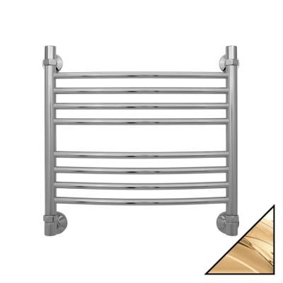 Полотенцесушитель водяной Сунержа Богема 500x500 золото выгнутый, с дополнительной перемычкой