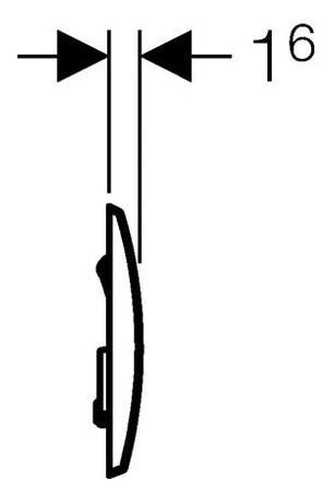 Кнопка смыва Geberit Kappa 20 115.228.10.1 бежевая Bahama