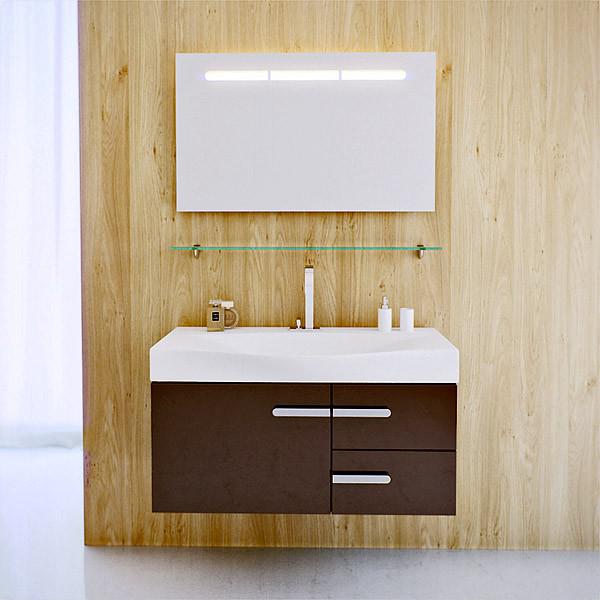 Тумба с раковиной Aqwella Европа Eu.01.10/BRN 100 коричневый