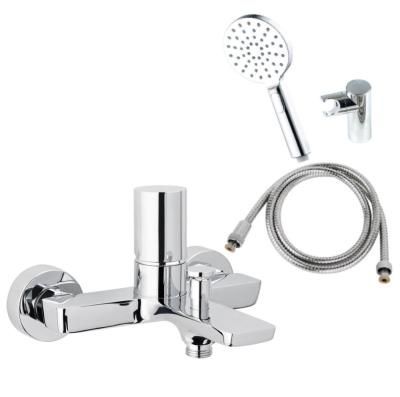 Смеситель AQG Tube 01TUB410CR для ванны, хром