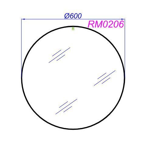 Зеркало Aqwella RM RM0206W 60 белое