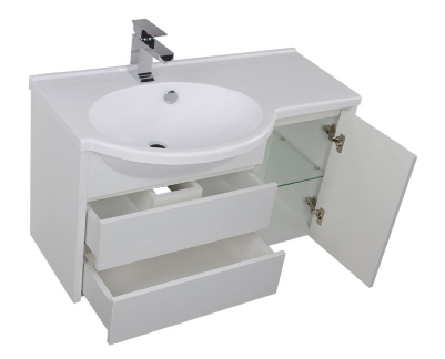 Тумба под раковину Aquanet Лайн 00164936 90 L белая