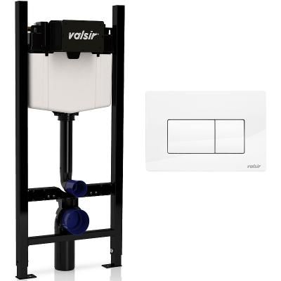 Система инсталляции с кнопкой смыва Valsir KIT P1 WG VS0853202 белый глянцевый