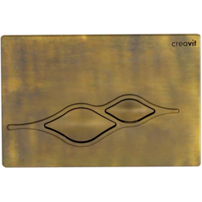 Кнопка смыва Creavit Ufo GP100700 для инсталляции, бронза