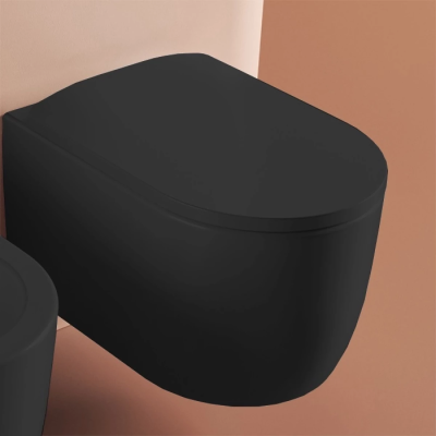 Унитаз подвесной Artceram Monet MNV001 17 00 безободковый, черный матовый