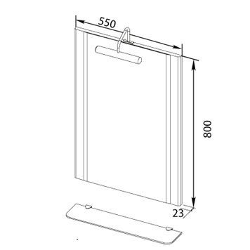 Зеркало Aquanet Асти 00178271 55