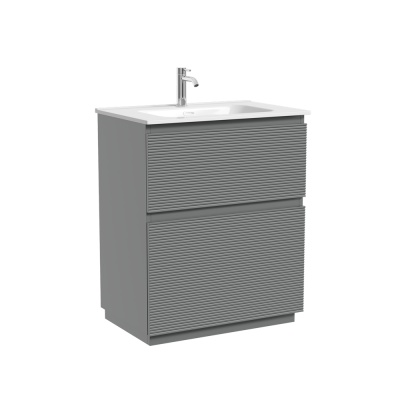 Тумба напольная SANCOS Folk Floor, 690х445х850, c двумя ящиками оснащенными доводчиками, Ergraut soft, FL70FES