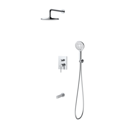 Душевая система для ванны и душа DQ Bonn встраиваемая с изливом хром (DA1705601)