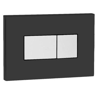 Кнопка смыва Oli Karisma 641017 черный soft-touch/хром глянцевый